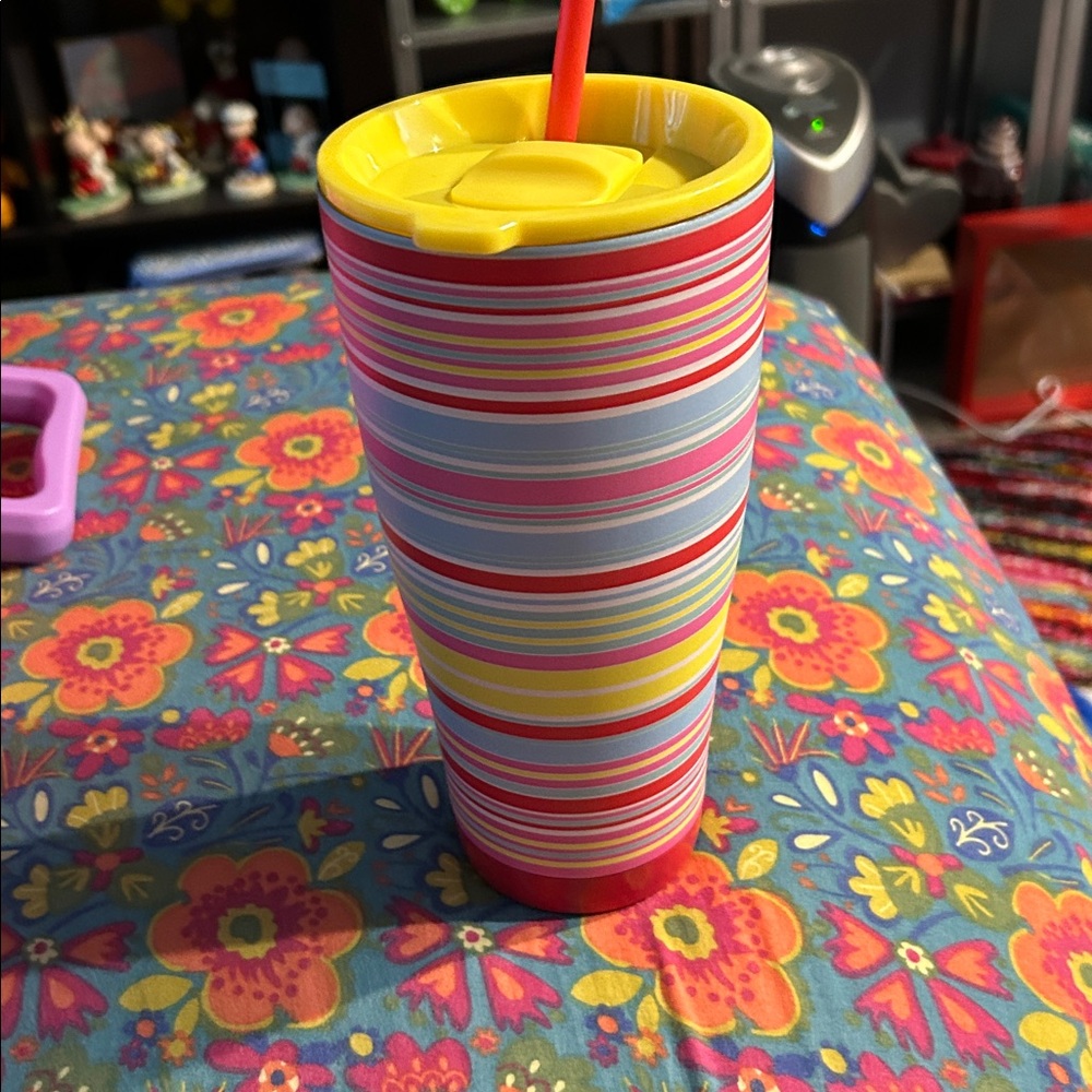 Scout Multicolor Striped Tumbler with Straw - Picture 3 of 6